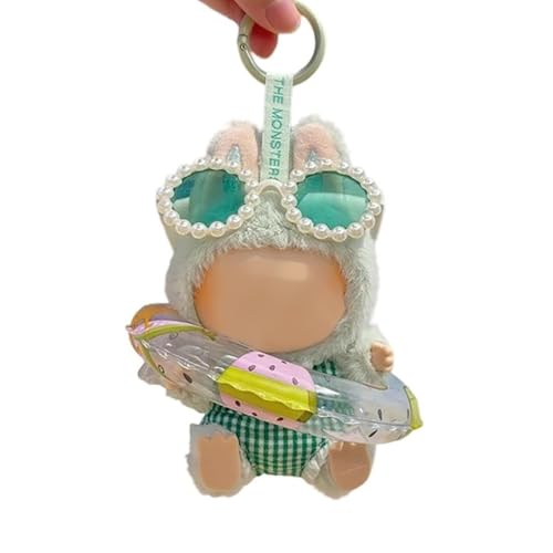 17cm Puppenkleidung Outfit Sommer Zubehör Set Schwimmen 3-teiliges Set mit eleganten Accessoires zum stilvollen Verkleiden (Badeanzug, Schwimmring, Sonnenbrille oder Hut) (keine Puppe) von Ucuse
