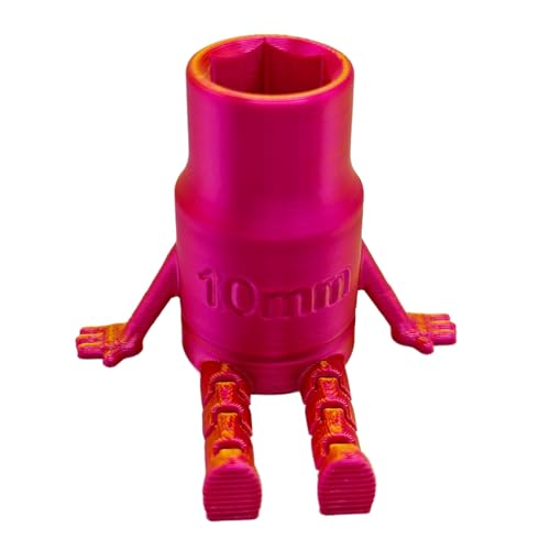 3D-gedruckte 10-mm-Buchse mit beweglichen Beinen, einzigartiges Display, Fidget-Spielzeug für Mechaniker und Heimwerker, lustiges Geschenk, Schreibtischdekoration, Heimdekoration 3D-gedruckte 10-mm-Buchse mit beweglichen Beinen, einzigartiges Display, Fidget-Spielzeug für Mechaniker und Heimwerker, lustiges Geschenk, Schreibtischdekoration, Heimdekoration von Ucuse
