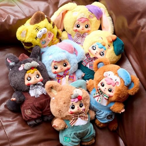 Samuel Coffee Shop Serie Plüsch Blind Box Puppe Tasche Anhänger Vinyl Zufälliges Design Actionfiguren Sammlerstück Spielzeug Mystery Box Geschenk Home Decorations, Einzelbox von Ucuse