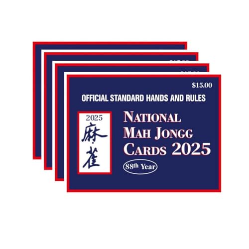 Ucuse 2025 Mahjong Card Guide Rules Official Revision - Large Size - 4Pcs - Easy to Read Ucuse 2025 Mahjong Card Guide Rules Official Revision - Large Size - 4Pcs - Easy to Read von Ucuse