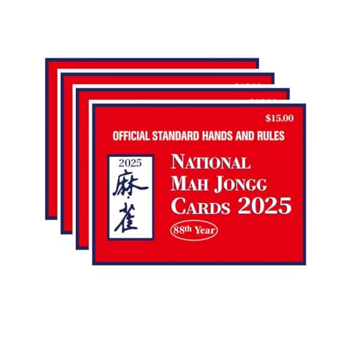 Ucuse 2025 Mahjong Card Guide Rules Official Revision - Large Size - 4Pcs - Easy to Read Ucuse 2025 Mahjong Card Guide Rules Official Revision - Large Size - 4Pcs - Easy to Read von Ucuse