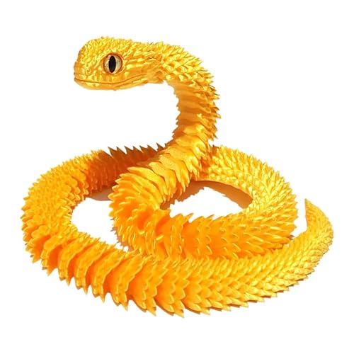 Ucuse 3D-gedrucktes Schlangenspielzeug, 3D-gedruckte Gelenkschlange, 3D-gedruckte Tiermodelle, Ornamente, exquisites niedliches Haustierspielzeug, Erwachsene, Spielzeug, Desktop-Haustier, von Ucuse