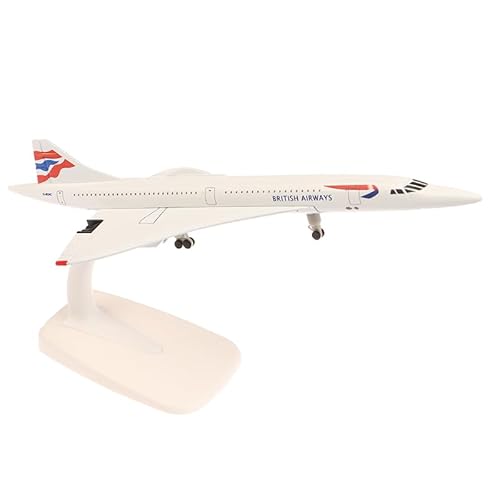 Ucuse British Airways Metall-Souvenir, Concorde-Modellflugzeug, 20 cm, Druckguss, Flugzeugmodell mit Fahrwerk, Legierung, Sammlerstück, Spielzeug und Display-Ornament Ucuse British Airways Metall-Souvenir, Concorde-Modellflugzeug, 20 cm, Druckguss, Flugzeugmodell mit Fahrwerk, Legierung, Sammlerstück, Spielzeug und Display-Ornament von Ucuse