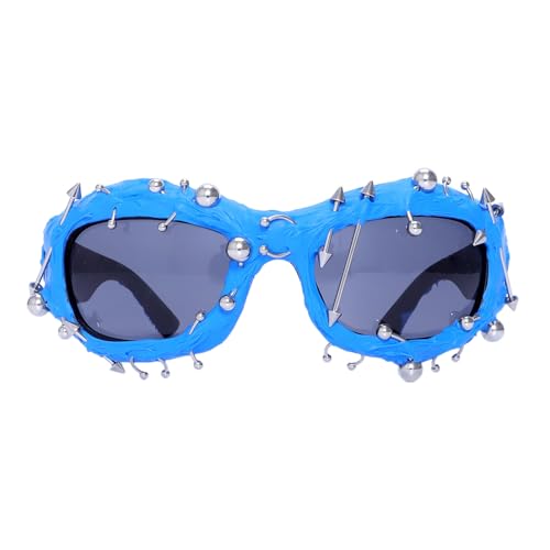 Ucuse Trendige Punkstyle Outdoor-Sonnenbrille, dekorative Nieten, cooler Kunststoff, handgefertigt, Veno-m, Cosplay-Variation, Geschenke, Spielzeug, Brillen Ucuse Trendige Punkstyle Outdoor-Sonnenbrille, dekorative Nieten, cooler Kunststoff, handgefertigt, Veno-m, Cosplay-Variation, Geschenke, Spielzeug, Brillen von Ucuse