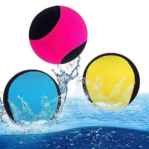 Udbrud 3 Stück Springender Wasserball, Wasser Flummi Springender Ball Strandball Wasserspringball für Schwimmbad, Strand, Meer und Outdoor-Aktivitäten von Udbrud