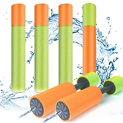 Udbrud 6 Stück Wasserspritzpistolen, Wasserpistole Schaumstoff Bunte Kinder Schaum Wasserpistole Wasserpistolen für Kinder für Jungen und Mädchen, Sommer Pool Party Strand Wasserspielzeug Outdoor Udbrud 6 Stück Wasserspritzpistolen, Wasserpistole Schaumstoff Bunte Kinder Schaum Wasserpistole Wasserpistolen für Kinder für Jungen und Mädchen, Sommer Pool Party Strand Wasserspielzeug Outdoor von Udbrud