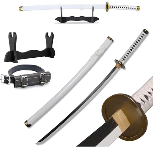 Udekit Anime Ninja Bambus Schwert Katana Krieger Waffen–40Zoll(104cm),mit Gürtel und Halter,für Halloween Motto Party Karneval Dress Up Party Cosplay von Udekit