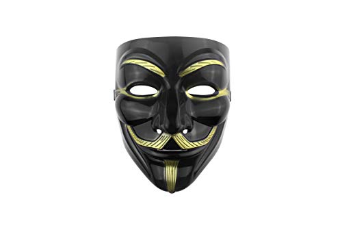 Udekit Hacker Maske V Für Vendetta Maske Für Kinder Frauen Männer Halloween Kostüm Cosplay Schwarz von Udekit