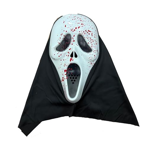 Udekit Hartplastik GhostFace Scream Maske Gespenst Maske mit Blutigem Spielzeugmesser Halloween Schrei Cosplay Kostüm Für Kinder ab 5 und Erwachsene Udekit Hartplastik GhostFace Scream Maske Gespenst Maske mit Blutigem Spielzeugmesser Halloween Schrei Cosplay Kostüm Für Kinder ab 5 und Erwachsene von Udekit