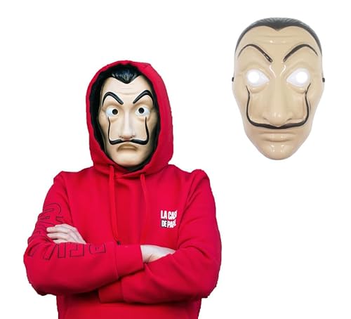 Udekit Salvador Dali Maske Für Männer Frauen Halloween Kostüm Cosplay Kostüm Maskerade Party Dekoration von Udekit