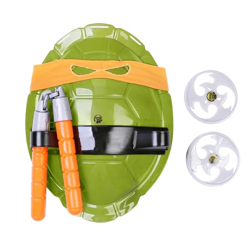 Udekit Teenage Mutant Ninja Turtle Cosplay Kostüm für Kinder Michelangelo Orange und Grün von Udekit