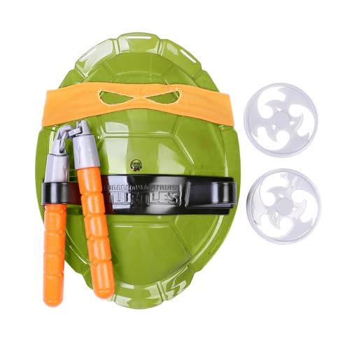 Udekit Teenage Mutant Ninja Turtle Cosplay Kostüm für Kinder Michelangelo Orange und Grün von Udekit