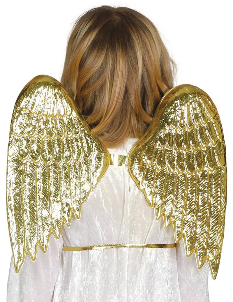 Wunderschöne Engelflügel für Kinder goldfarben von FIESTAS GUIRCA, S.L.