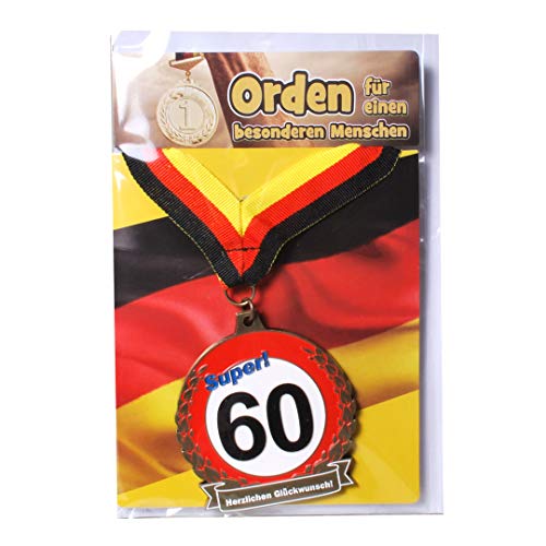Udo Schmidt GmbH & Co Geburtstags Orden Super 60" Geburtstags Geschenk Scherzartikel LUSTIG Gag Udo Schmidt GmbH & Co Geburtstags Orden Super 60" Geburtstags Geschenk Scherzartikel LUSTIG Gag von Udo Schmidt GmbH & Co