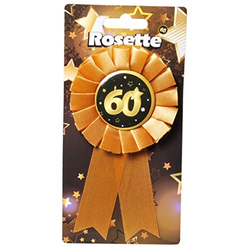 Udo Schmidt GmbH & Co Rosette 60" Schwarz Gold zum 60.Geburtstag Geburtstags Rosette zum Anstecken Geburtstags Deko Udo Schmidt GmbH & Co Rosette 60" Schwarz Gold zum 60.Geburtstag Geburtstags Rosette zum Anstecken Geburtstags Deko von Udo Schmidt GmbH & Co