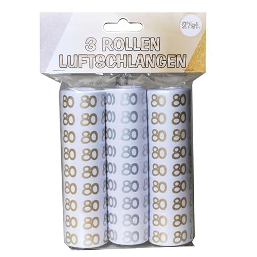 Luftschlangen 80 silber gold weiß, 3 Rollen Luftschlangen 80 silber gold weiß, 3 Rollen von Udo Schmidt