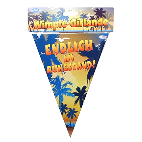 Udo Schmidt Wimpelkette Endlich im Ruhestand, 3 Meter Udo Schmidt Wimpelkette Endlich im Ruhestand, 3 Meter von Udo Schmidt