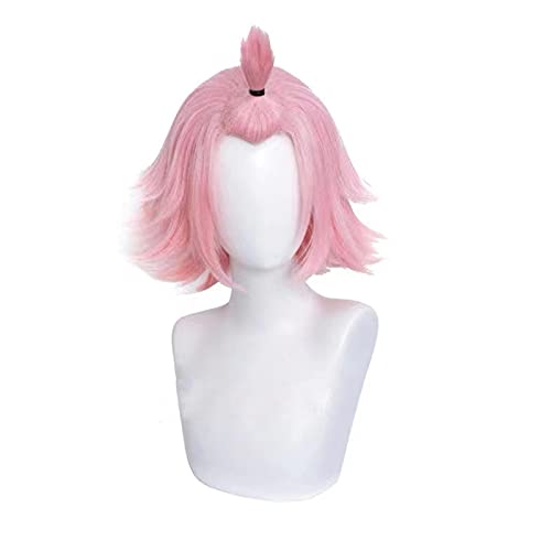 Uearlid Wig Anime Cosplay Genshin Wirkung Diona Cosplay Perücke Kurz 32cm Rosa Cosplay Anime Cosplay Perücken Hitzebeständige synthetische Perücken Halloween Haare von Uearlid