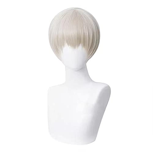 Uearlid Wig Anime Cosplay TOGE INUMAKI Cosplay Jujutsu Kaisen Cosplay 28cm Männer Kurze Halloween Perücke Cosplay Anime Perücken Hitzebeständige synthetische Perücken von Uearlid
