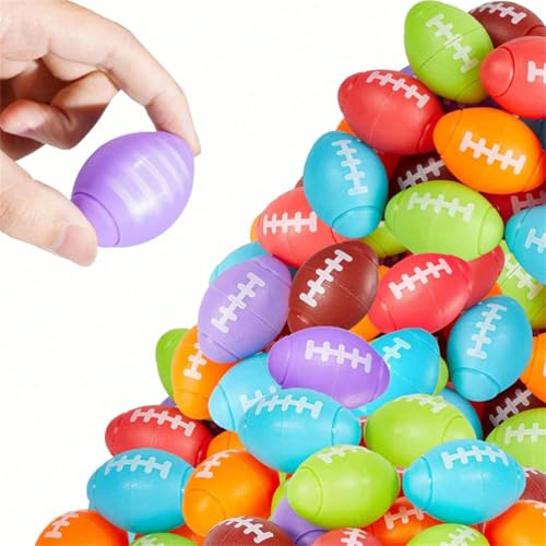 10 Stück Rugby Fidget Spinners, Facts Fidget-Spinner Sensorisches Spielzeug, Stress-Zappel-Lernspiel-Spielzeug, Sensorisches Spinnendes Spielzeug für Kinder und Erwachsene (Bunt) von Ueiwffzo