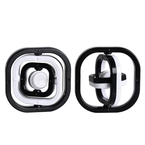 4 Pack Fidget Spinner Bulk für Kind Erwachsene Tri-Spinner Fidget Spielzeug Spinner für Stress Relief, Sensorisches Spinnendes Spielzeug für Kinder und Erwachsene (Schwarz und weiß) von Ueiwffzo