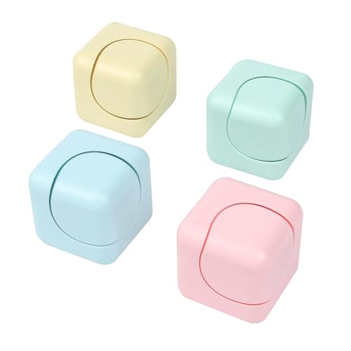 4 Stück Fidget Spinner Cube, Anti-Stress-Entlastung Spielzeug, Fidget Spielzeug für Kinder und Erwachsene, fingerspielzeug, Fidget Restless, bunter Handspinner 4 Stück Fidget Spinner Cube, Anti-Stress-Entlastung Spielzeug, Fidget Spielzeug für Kinder und Erwachsene, fingerspielzeug, Fidget Restless, bunter Handspinner von Ueiwffzo