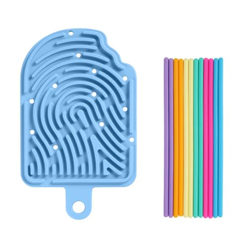 Sensorik Activity Board Doppelseitiges Aktivitätsbrett Sensorisches Aktivitätstafel für Kinder 3+ & Erwachsene zur Beruhigung, Angstzuständen, Autismus, zum Reisetasche & 12 Schnüren (Blau) von Ueiwffzo