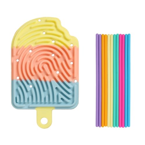 Sensorik Activity Board Doppelseitiges Aktivitätsbrett Sensorisches Aktivitätstafel für Kinder 3+ & Erwachsene zur Beruhigung, Angstzuständen, Autismus, zum Reisetasche & 12 Schnüren (Bunt) von Ueiwffzo