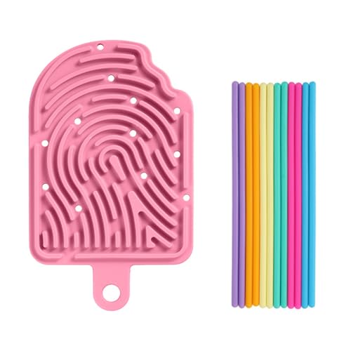 Sensorik Activity Board Doppelseitiges Aktivitätsbrett Sensorisches Aktivitätstafel für Kinder 3+ & Erwachsene zur Beruhigung, Angstzuständen, Autismus, zum Reisetasche & 12 Schnüren (Rosa) von Ueiwffzo