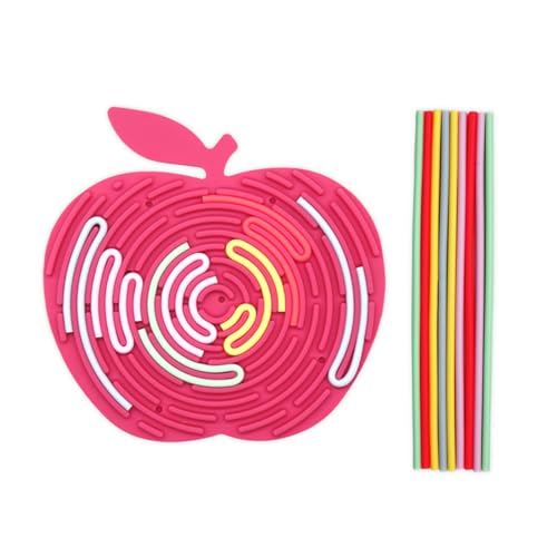 Silicone Sensorik Activity Board Sensory Fidget Spiel Toys Doppelseitiges Sensorisches Spielzeug Aktivitätsbrett mit 10 Silikonstäbchen für Kinder zur ADHD Angstzuständen Autismus (KT-B-01) von Ueiwffzo