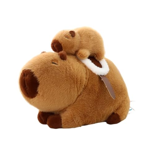 Ueiwffzo 2 Stück Capybara Plüschtier, 30cm Weich Niedlichen Capybara Kuscheltier mit 1 Baby Capibara Stofftier, Plüsch Spielzeug Kissen Puppe Geschenk for Kinder Ueiwffzo 2 Stück Capybara Plüschtier, 30cm Weich Niedlichen Capybara Kuscheltier mit 1 Baby Capibara Stofftier, Plüsch Spielzeug Kissen Puppe Geschenk for Kinder von Ueiwffzo