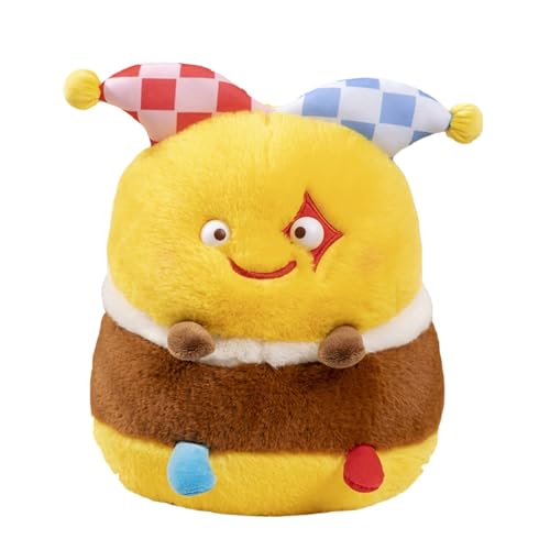 Ueiwffzo Biene Plüschtier Kuscheltier Baby mit Drag Line, Plüsch Biene Weiches Hautfreundliches Niedliches Bee, Spielzeug Gefüllte Tiere Spielzeug Kinder Geschenke (35cm,Lustig) von Ueiwffzo
