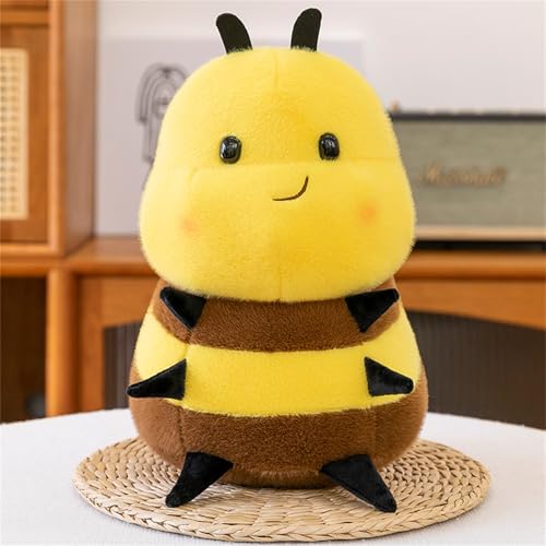 Ueiwffzo Biene Plüschtier Kuscheltier Honigbiene Plüschtier Kinder Weiches Plüsch Stofftier Bee Kuscheltier Plüsch Spielzeug Geschenk Zum Kindergeburtstag (Gelbe Bienen,50cm) von Ueiwffzo