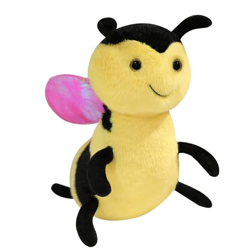 Ueiwffzo Bienen Kuscheltier, Niedliche Honigbiene Plüschtier Kinder, Weiche Spielfigur Plüsch Bienen, Tolles Geschenk Zum Kinder (30cm) von Ueiwffzo