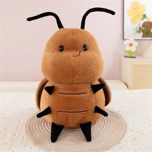 Ueiwffzo Cartoon Kuscheltier Niedliche Weiche Kakerlaken Plüschtier Kinder, Stofftier Weiche Plüsch Tierpuppe Plüschtiere Geschenk für Kinder (35cm,A) von Ueiwffzo
