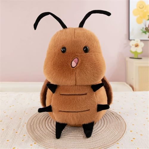 Ueiwffzo Cartoon Kuscheltier Niedliche Weiche Kakerlaken Plüschtier Kinder, Stofftier Weiche Plüsch Tierpuppe Plüschtiere Geschenk für Kinder (35cm,B) von Ueiwffzo
