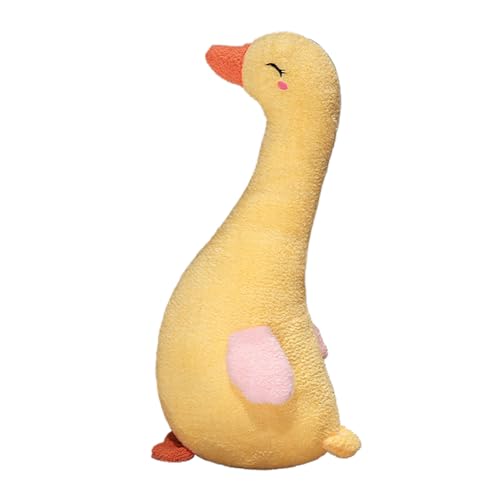 Ueiwffzo Gans Kuscheltier Stofftier, Ente Plüschtier Puppe Plüsch Kissen 60cm Kuscheltier XXL Gefülltes Kissen Flauschiges Stofftier WeichesDekokissen Für Kinder Und Mädchen (Enten) von Ueiwffzo