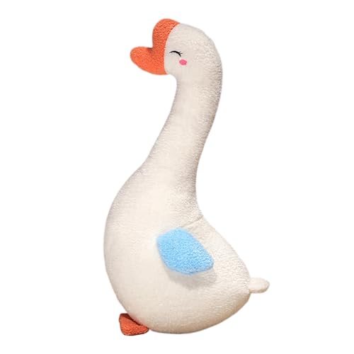 Ueiwffzo Gans Kuscheltier Stofftier, Ente Plüschtier Puppe Plüsch Kissen 60cm Kuscheltier XXL Gefülltes Kissen Flauschiges Stofftier WeichesDekokissen Für Kinder Und Mädchen (Gans) von Ueiwffzo