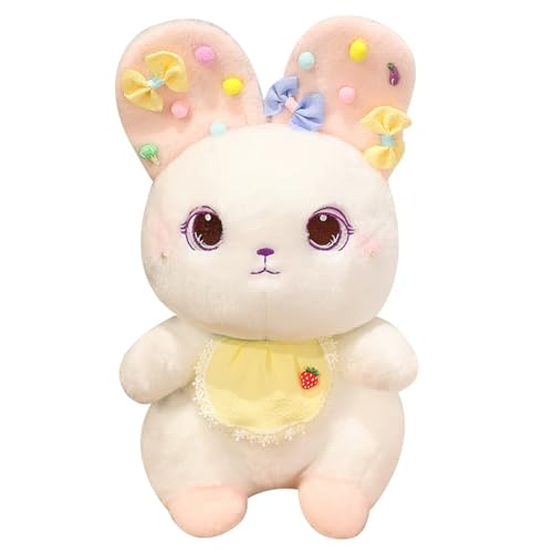 Ueiwffzo Kaninchen Kuscheltier, Niedliche Hase Stofftier Plüschtier, Puppe Flauschiger Stofftier Hase zum Spielen, Sammeln & Kuscheln für Mädchen Kinder (30cm) von Ueiwffzo