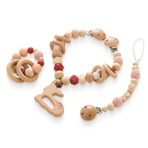 Ueiwffzo Kinderwagen Kette für Babys, Kinderwagen aus Holz Deer Form Kettenset Holz Anhänger Baby Mobiles Kinderwagenkette Kinderwagen Zubehör für Junge Mädchen Ueiwffzo Kinderwagen Kette für Babys, Kinderwagen aus Holz Deer Form Kettenset Holz Anhänger Baby Mobiles Kinderwagenkette Kinderwagen Zubehör für Junge Mädchen von Ueiwffzo