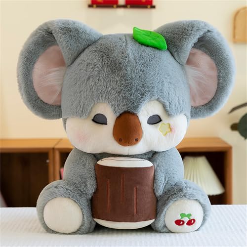 Ueiwffzo Koala Plüschtier Plüschtiere, 27cm Weich Koala Kuscheltier realistisch gestaltetes Plüschtier, Flauschiges Stofftier Koala zum Kuscheln, Spielen und Schlafen (Grau) von Ueiwffzo