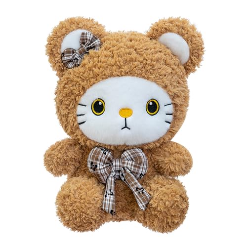 Ueiwffzo Kuscheltier Bär Cartoon Weiches Plüschtier Kawaii Stofftier Plüsch Kissen zum Kuscheln & Spielen, Bär Plüsch Spielzeug Plüschpuppen Geschenk für Kinder (40cm) von Ueiwffzo