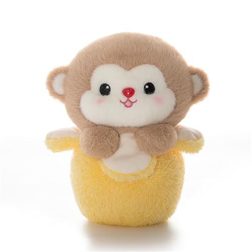 Ueiwffzo Kuscheltier Honigkanne Kleine Tiere Plüschtier Niedlich Plush Tiere Spielzeug Stofftier zum Kuscheln und Spielen, Kuscheltier Stofftier Geschenk (Affen) von Ueiwffzo