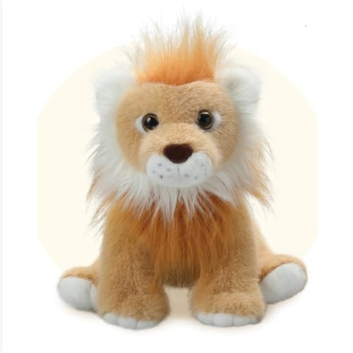 Ueiwffzo Kuscheltier Löwe Plüschtier Kawaii Stofftier Plüsch Löwe Süße Spielzeug Plüschpuppen, Plüschtier Geschenke für Kinder, Mädchen und Jungen (30cm) von Ueiwffzo