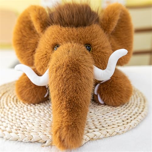 Ueiwffzo Kuscheltier Mammoth Weiches PlüschKissen Tier Stofftier Plüschtier zum Kuscheln & Spielen, Elefanten Plüsch Spielzeug Kawaii Deko Geschenk für Kinder (38cm) von Ueiwffzo
