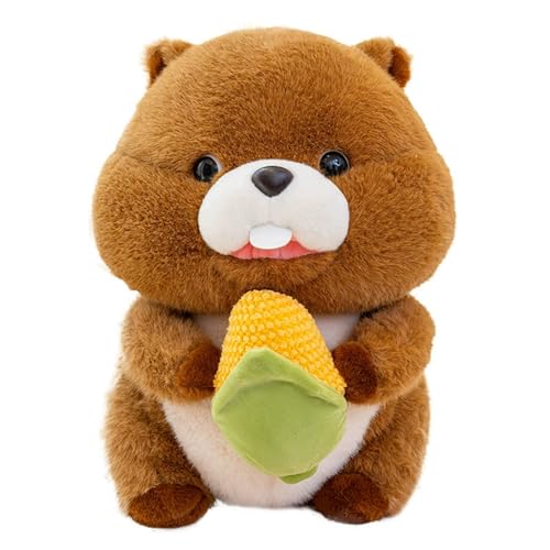 Ueiwffzo Kuscheltier Murmeltier Plüsch Spielzeug Flauschiger Stofftier, Plüschtier Niedlich Murmeltier Kuscheln und Spielen Kawaii Deko Puppen Geschenke für Kinder (40cm,A) von Ueiwffzo