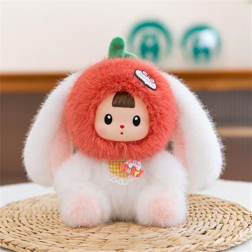 Ueiwffzo Kuscheltier Plüschfigur, Plüsch Spielzeug Puppe 17cm, Süßes Plüschtier zum Kuscheln & Spielen, Cartoon Gefüllte Puppen für Kinder Geburtstag Geschenk (Kaninchen) von Ueiwffzo
