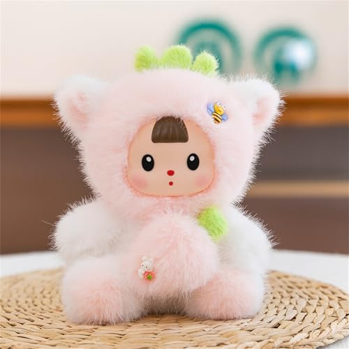 Ueiwffzo Kuscheltier Plüschfigur, Plüsch Spielzeug Puppe 17cm, Süßes Plüschtier zum Kuscheln & Spielen, Cartoon Gefüllte Puppen für Kinder Geburtstag Geschenk (Katzen) von Ueiwffzo