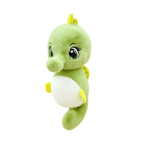 Ueiwffzo Kuscheltier Seepferdchen Plüschpuppen tierisches, Plüschtier Cartoon Süßes Seepferdchen Plüsch Spielzeug Geschenk für Kinder Baby Mädchen Junge (55cm,Grün) von Ueiwffzo