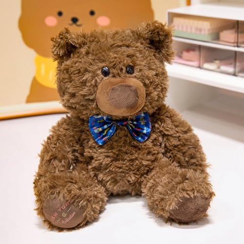 Ueiwffzo Kuscheltier Teddybär, Bär Kuschelbär Plüschtier, Bear Plüschpuppe 23cm Teddybär Plüsch Spielzeug Stofftier Geschenk für Kinder Mädchen (Dunkelblau) von Ueiwffzo